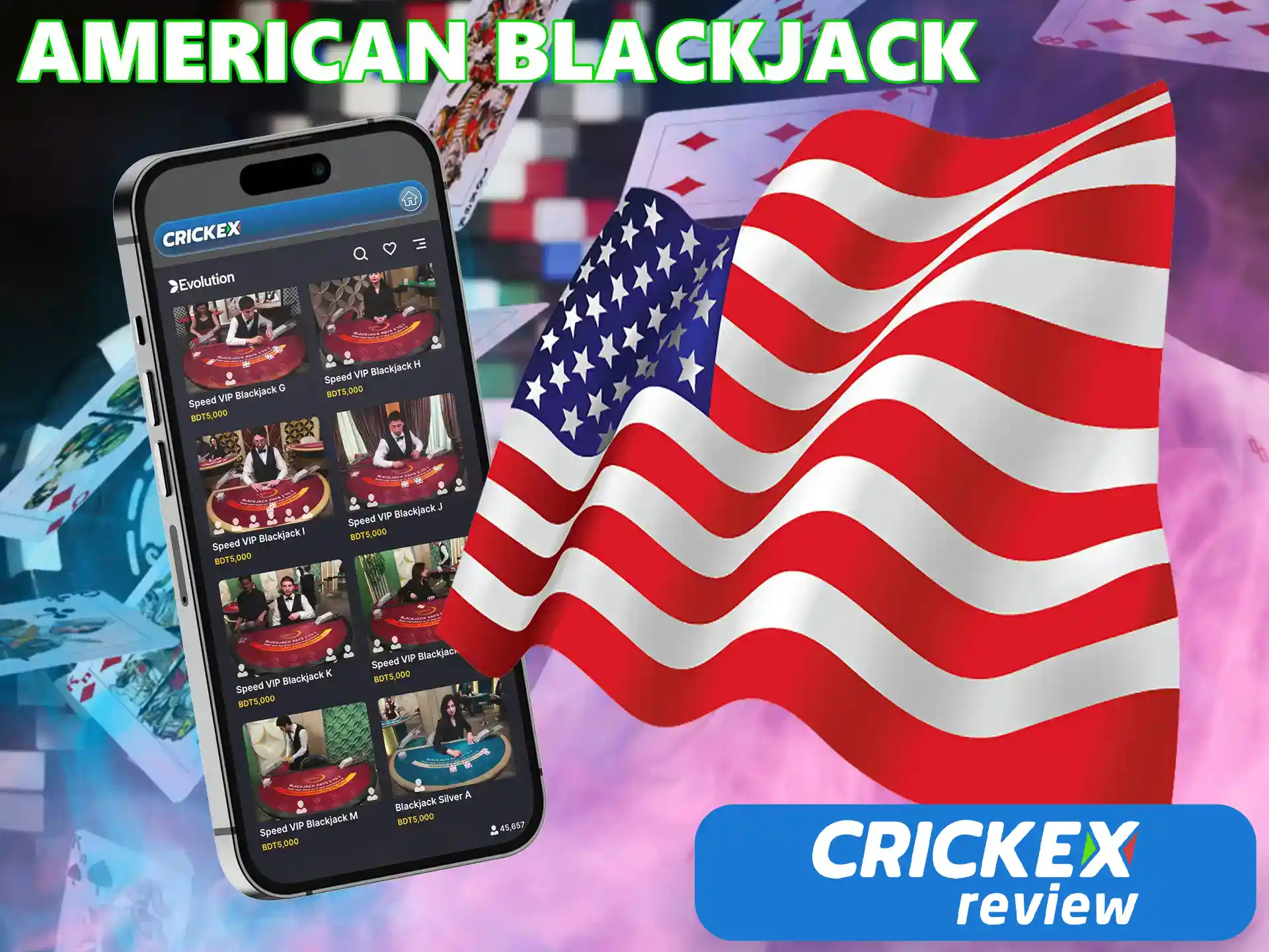 Start playing this awesome type of famous card game available at Crickex Casino, where you take less risk and can surrender at any time, as well as double the odds.