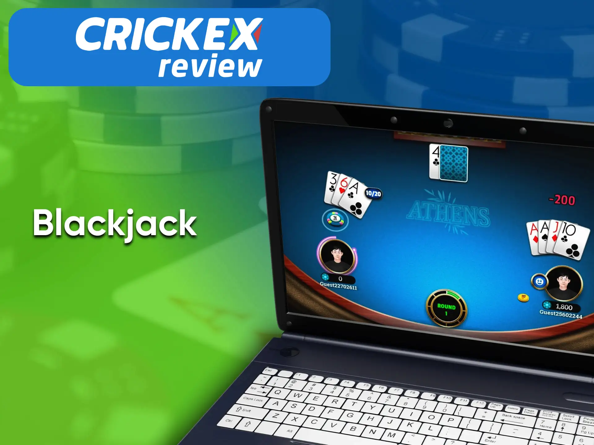On the Crickex platform you can play Blackjack.