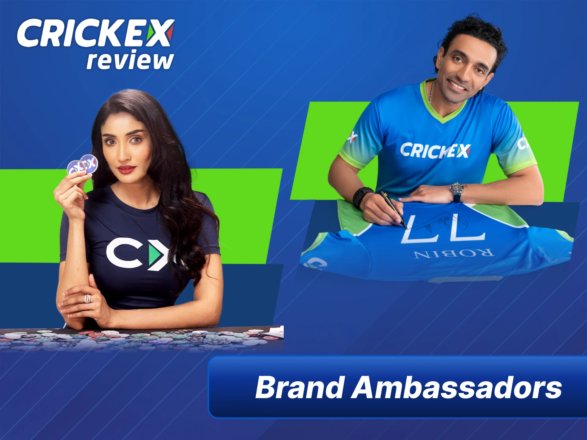 Get exclusive bonuses from Crickex ambassadors and win big.