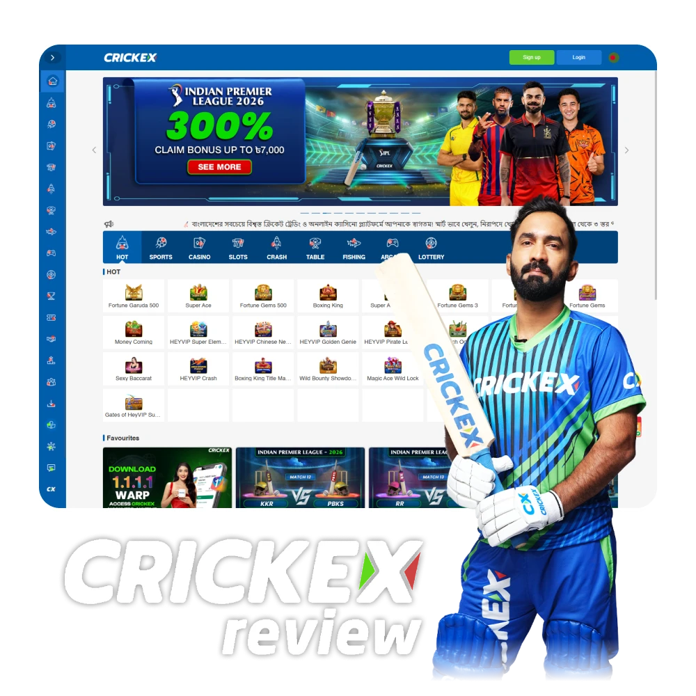 Get exclusive betting experience with Crickex casino Bangladesh.